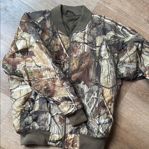 Cabela's Brown and Green Puffer Jacket with Insulation